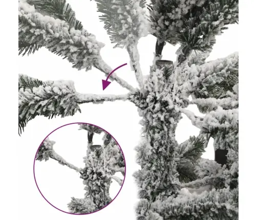 Mākslīgā Ziemassvētku Egle Ar Sniegu, 210 Cm, 300 Led Vidaxl