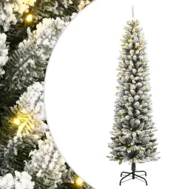 Kunstkuusk 300 Ledi Ja Lumiste Okstega, 210 Cm