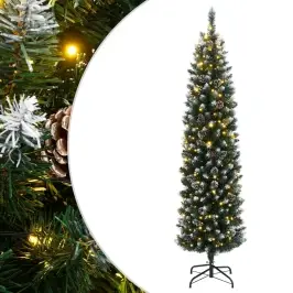 Dirbtinė Siaura Kalėdų Eglutė, 300 Led, 180Cm