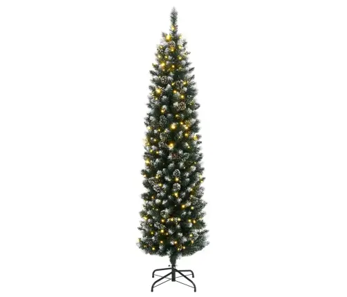 Mākslīgā Ziemassvētku Egle, Šaura, 240 Cm, 300 Led Vidaxl