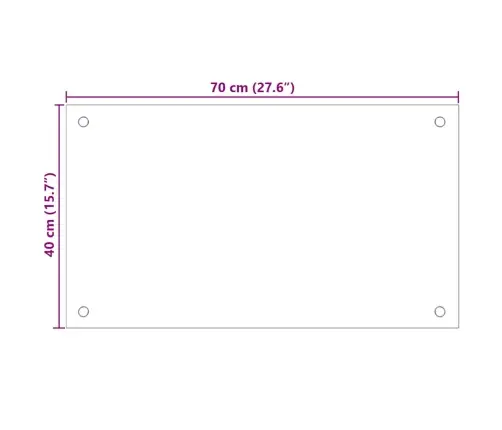 Köögi Pritsmekaitsed 2 Tk, Läbipaistev, 70 X 40 cm Klaas