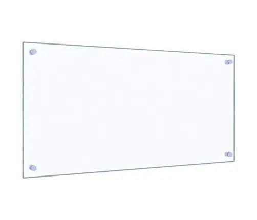 Virtuvės Sienelės, 2Vnt., Skaidri, 80X40 cm Grūdintas Stiklas