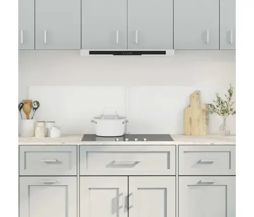 Virtuvės Sienelės, 2Vnt., Skaidri, 80X40 cm Grūdintas Stiklas