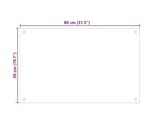 Köögi Pritsmekaitsed 2 Tk, Läbipaistev, 80 X 50 cm Klaas
