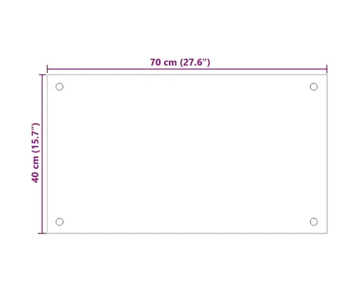 Virtuvės Sienelės, 2Vnt., Juodos, 70X40cm Grūdintas Stiklas
