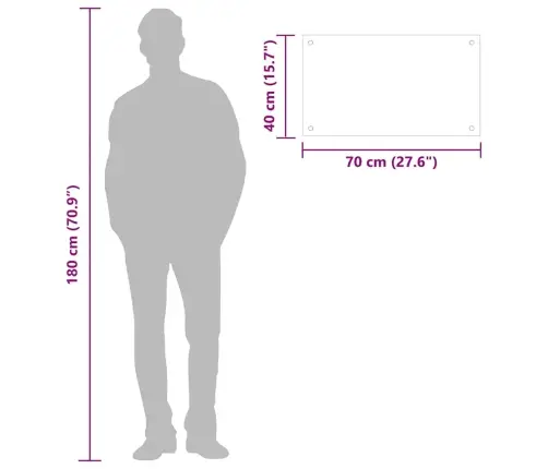 Virtuvės Sienelės, 2Vnt., Juodos, 70X40cm Grūdintas Stiklas