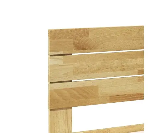 Voodiraam Peatsiga Ilma Madratsita 100X200Cm Täispuidust Tamm