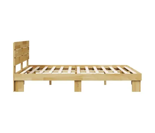 Lovos Rėmas Su Galvūgaliu Be Čiužinio 135X190 Cm Ąžuolo Masyvo