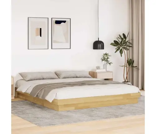 Lovos Rėmas Be Čiužinio 180X200 Cm Ąžuolo Masyvo