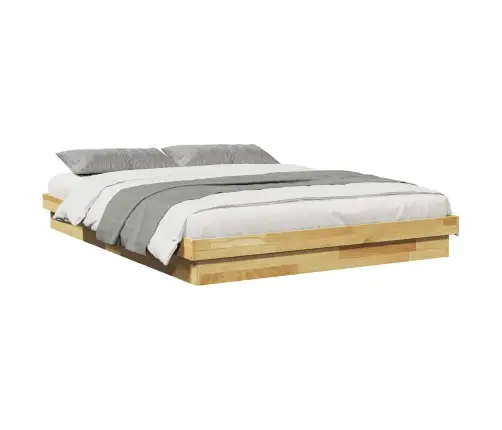 Voodiraam Ilma Madratsita 160X200 Cm Täispuidust Tamm