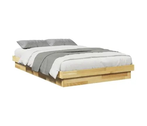 Gultas Rāmis Bez Matrača 120X200 Cm Masīvkoka Ozols Vidaxl