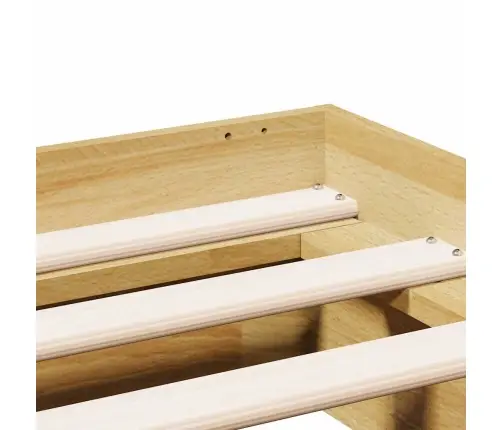 Gultas Rāmis Bez Matrača 120X200 Cm Masīvkoka Ozols Vidaxl