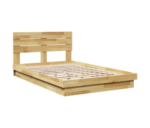 Lovos Rėmas Su Galvūgaliu Be Čiužinio 120X200 Cm Ąžuolo Masyvo