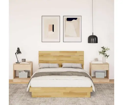 Lovos Rėmas Su Galvūgaliu Be Čiužinio 120X200 Cm Ąžuolo Masyvo