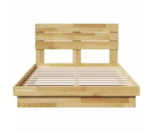 Lovos Rėmas Su Galvūgaliu Be Čiužinio 120X200 Cm Ąžuolo Masyvo