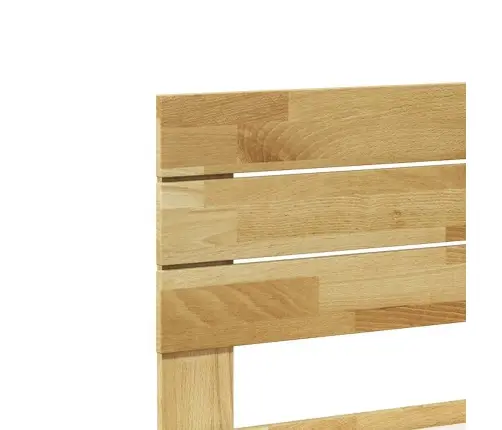 Lovos Rėmas Su Galvūgaliu Be Čiužinio 100X200 Cm Ąžuolo Masyvo