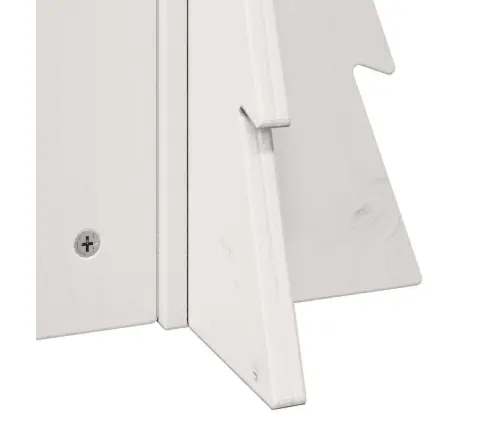 Koka Ziemassvētku Eglīte, Balta, 49 Cm, Priedes Masīvkoks Vidaxl