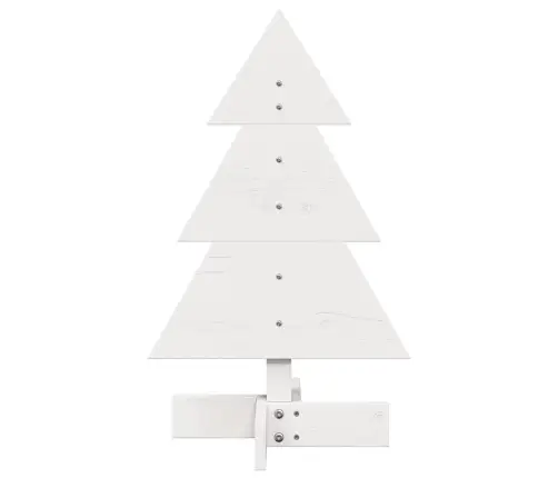 Koka Ziemassvētku Eglīte, Balta, 60 Cm, Priedes Masīvkoks Vidaxl