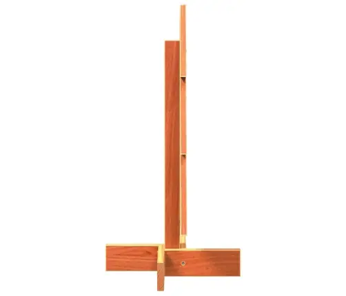 Koka Ziemassvētku Eglīte, Vaska Brūna, 60 Cm, Priedes Masīvkoks Vidaxl