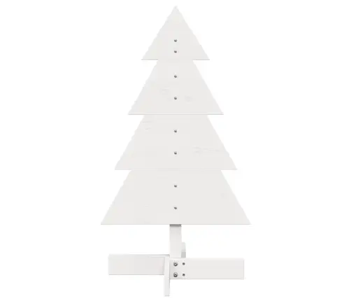 Puidust Jõulupuu Kaunistuseks, Valge, 80 cm Männipuit Puidust Jõulupuu Kaunistuseks, Valge, 80 cm Männipuit