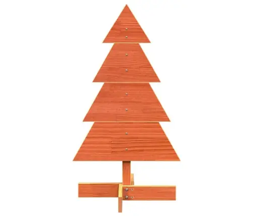 Puidust Jõulupuu Kaunistuseks, Vahapruun, 80 cm Männipuit