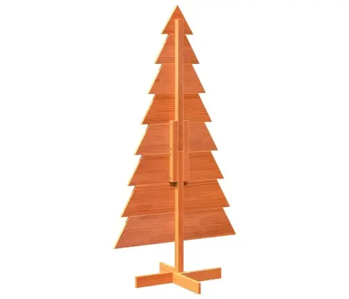 Koka Ziemassvētku Eglīte Vaska Brūna 150 Cm Priedes Masīvkoks Vidaxl