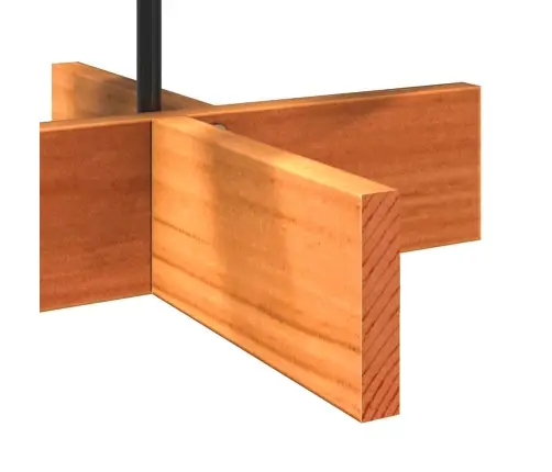 Puidust Jõulupuu Kaunistuseks, Vahapruun, 80 cm Männipuit