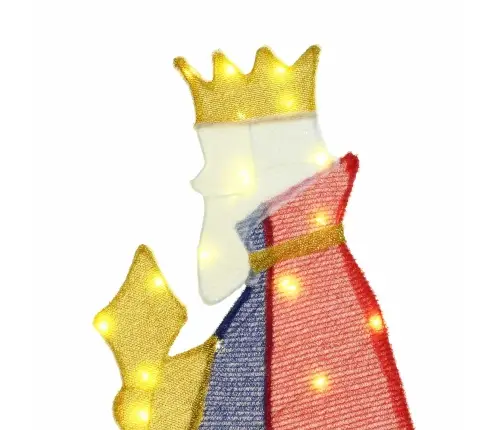 Ziemassvētku Apgaismojums 3 Pcs Silti Balts 105 Cm Audums Vidaxl