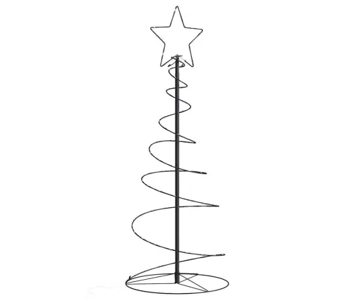 Led Ziemassvētku Eglīte 80 Led Silti Balta 120 Cm Vidaxl
