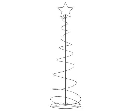 Led Ziemassvētku Eglīte 120 Led Silti Balta 180 Cm Vidaxl