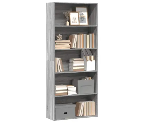 Raamatukapp Hall Sonoma 80X30X189 Cm Tehispuit