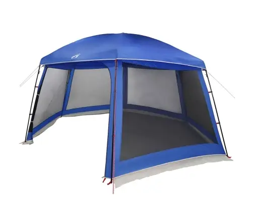 Baseina Telts Ar Noņemamām Mušu Un Sieta Sienām Debeszila Zila Vidaxl