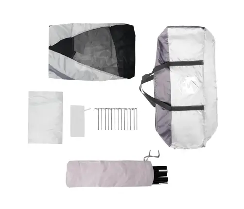 Baseino Palapinė Su Nuimamomis Skraidyklėmis Ir Tinklinėmis