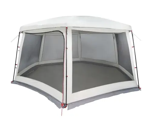 Baseina Telts Ar Noņemamām Mušu Un Sieta Sienām 670X590 Cm Vidaxl