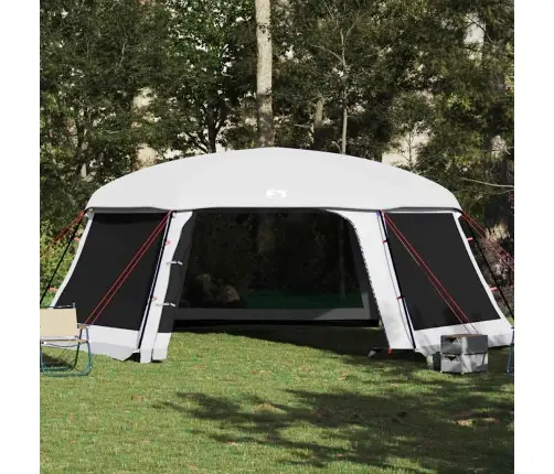 Baseina Telts Ar Noņemamām Mušu Un Sieta Sienām 670X590 Cm Vidaxl