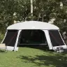 Baseina Telts Ar Noņemamām Mušu Un Sieta Sienām 670X590 Cm Vidaxl