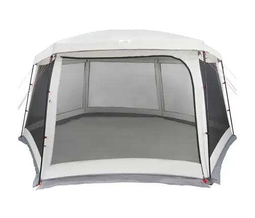 Baseina Telts Ar Noņemamām Mušu Un Sieta Sienām 670X590 Cm Vidaxl