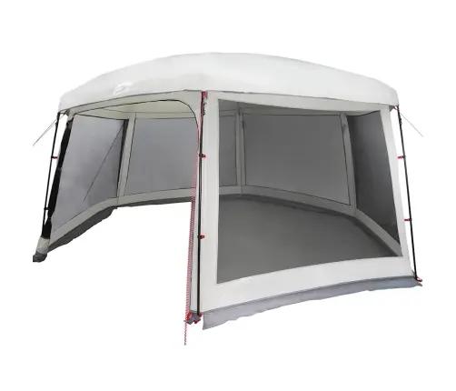 Baseina Telts Ar Noņemamām Mušu Un Sieta Sienām 670X590 Cm Vidaxl