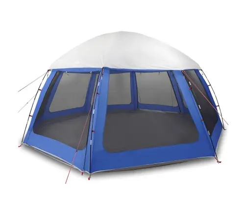 Baseina Telts Ar Noņemamām Mušu Un Sieta Sienām Debeszila Zila Vidaxl