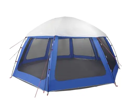 Baseina Telts Ar Noņemamām Mušu Un Sieta Sienām Debeszila Zila Vidaxl
