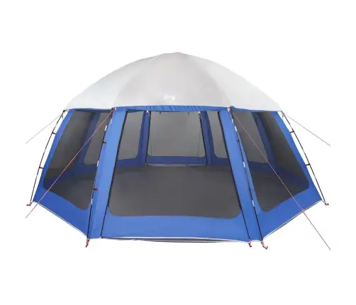 Baseina Telts Ar Noņemamām Mušu Un Sieta Sienām Debeszila Zila Vidaxl