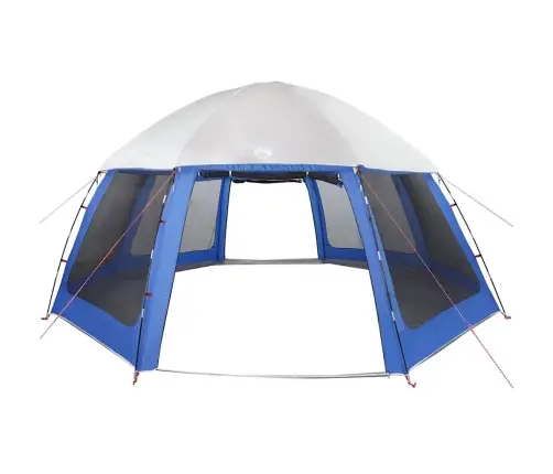 Baseina Telts Ar Noņemamām Mušu Un Sieta Sienām Debeszila Zila Vidaxl