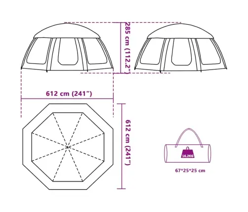 Baseino Palapinė Su Nuimamomis Skraidyklėmis Ir Tinklinėmis