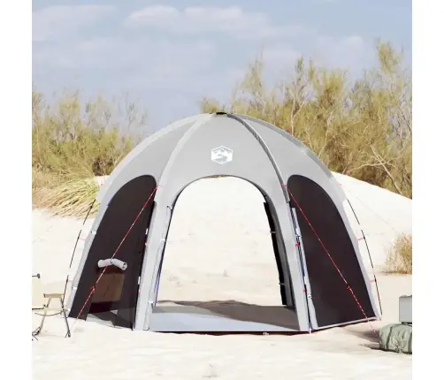 Pelēks Baseina Telts 366X305 Cm Ūdensizturīga Vidaxl