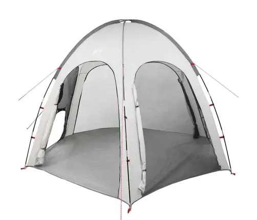 Pelēks Baseina Telts 366X305 Cm Ūdensizturīga Vidaxl