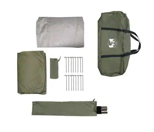 Makšķerēšanas Telts Olīvu Zaļā Poliesters 7 Cilvēkiem Izturīga Vidaxl