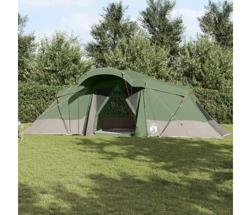 Šeimos Palapinė Su Stogu Žalia Ir Pilka 721 X 335 X 212 Cm