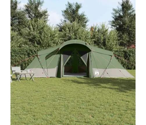 Šeimos Palapinė Su Stogu Žalia Ir Pilka 721 X 335 X 212 Cm
