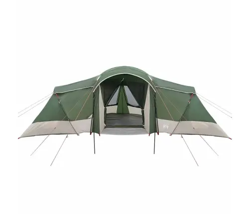 Šeimos Palapinė Su Stogu Žalia Ir Pilka 721 X 335 X 212 Cm