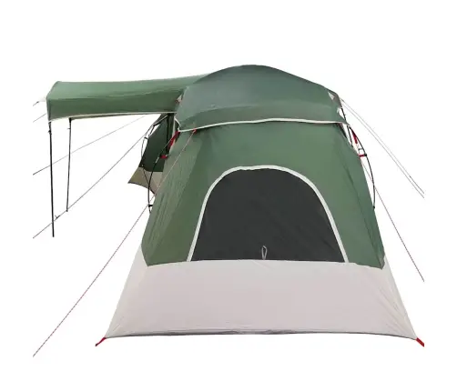 Šeimos Palapinė Su Stogu Žalia Ir Pilka 721 X 335 X 212 Cm